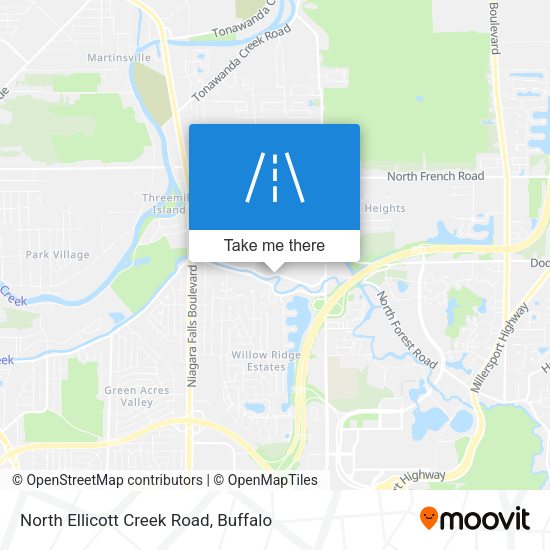 North Ellicott Creek Road map