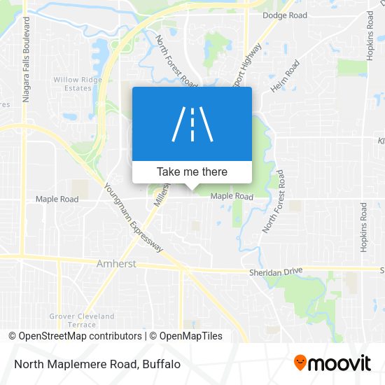 North Maplemere Road map