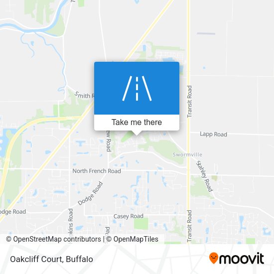 Mapa de Oakcliff Court