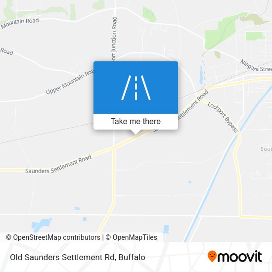 Old Saunders Settlement Rd map