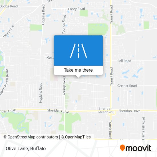 Mapa de Olive Lane