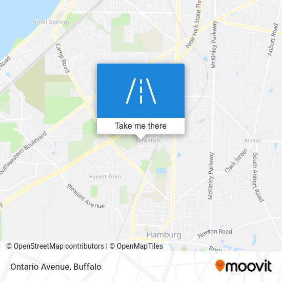 Mapa de Ontario Avenue