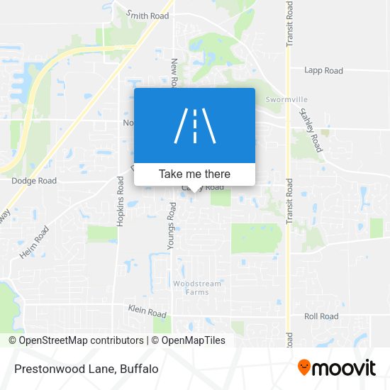 Mapa de Prestonwood Lane