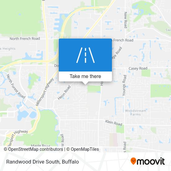 Randwood Drive South map