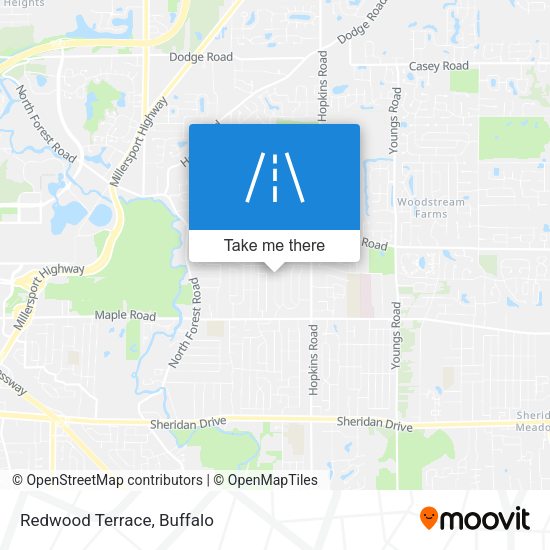 Mapa de Redwood Terrace