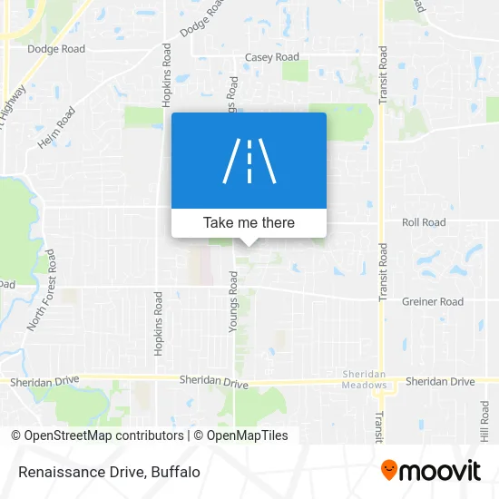 Renaissance Drive map