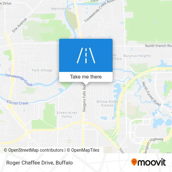 Roger Chaffee Drive map