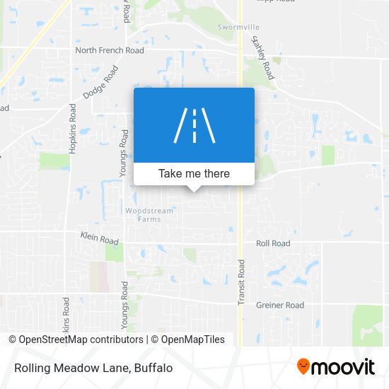 Rolling Meadow Lane map