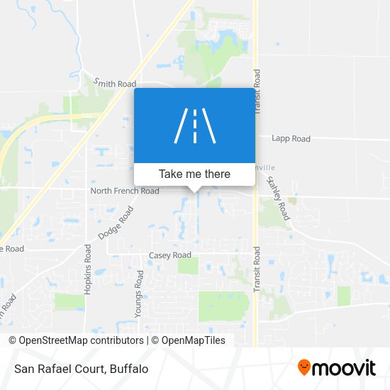 San Rafael Court map