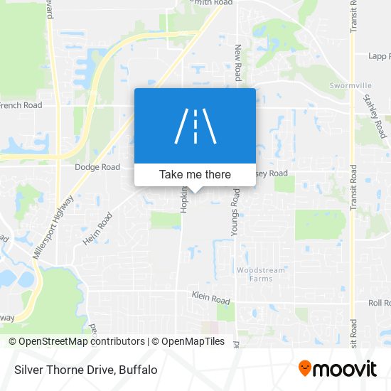 Silver Thorne Drive map