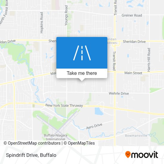 Mapa de Spindrift Drive