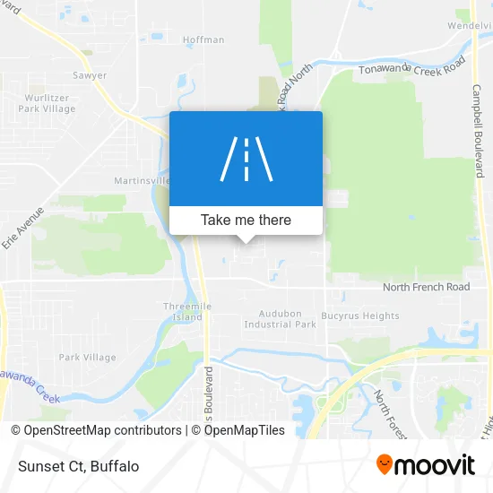 Sunset Ct map