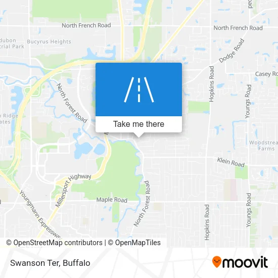 Swanson Ter map