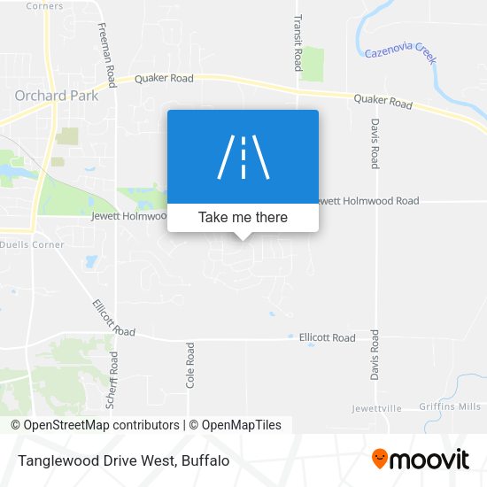 Mapa de Tanglewood Drive West
