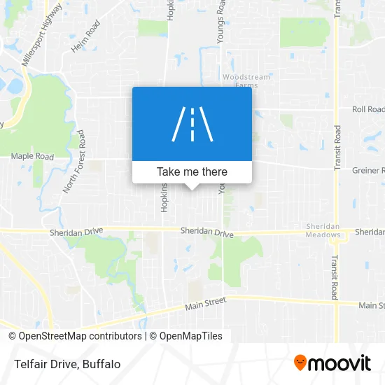 Telfair Drive map
