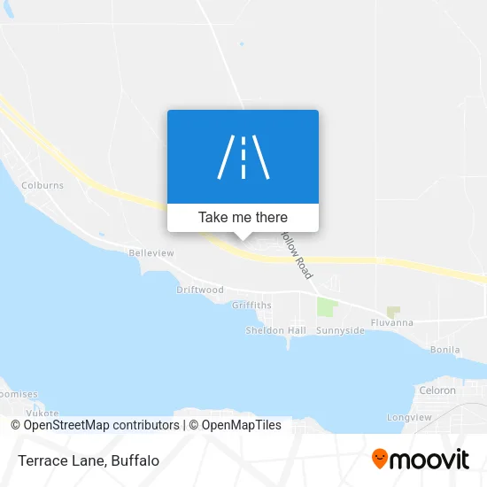 Terrace Lane map