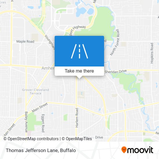 Thomas Jefferson Lane map