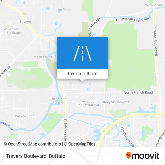 Mapa de Travers Boulevard