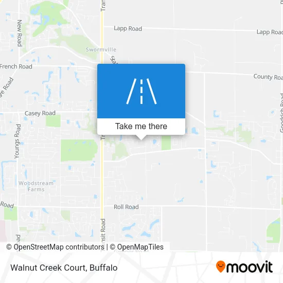 Walnut Creek Court map