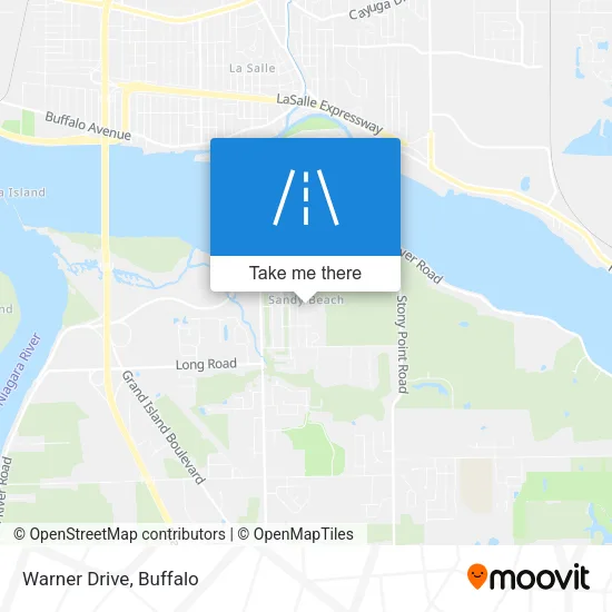 Warner Drive map