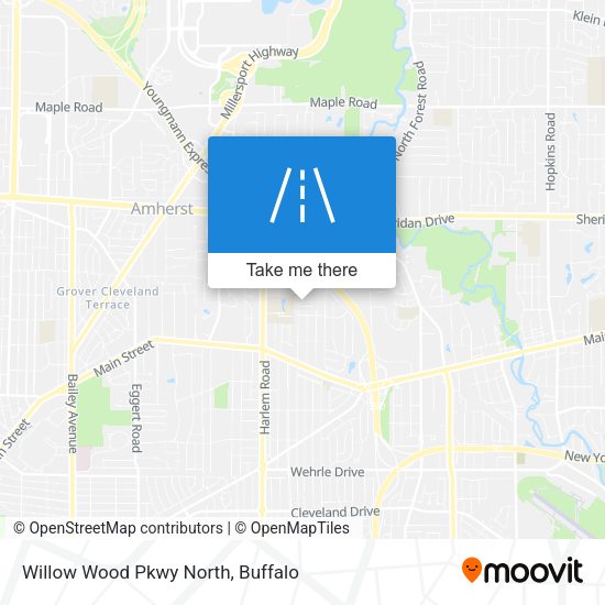 Willow Wood Pkwy North map
