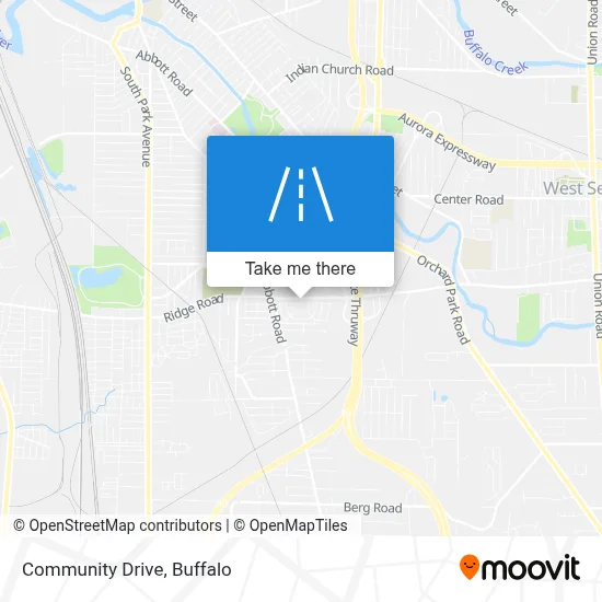 Community Drive map