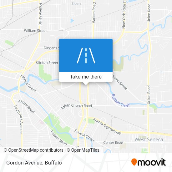 Mapa de Gordon Avenue