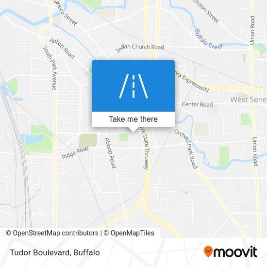 Tudor Boulevard map