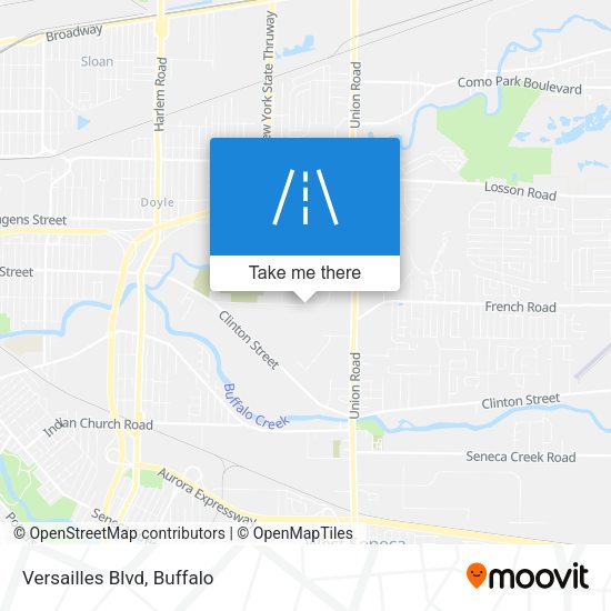 Versailles Blvd map