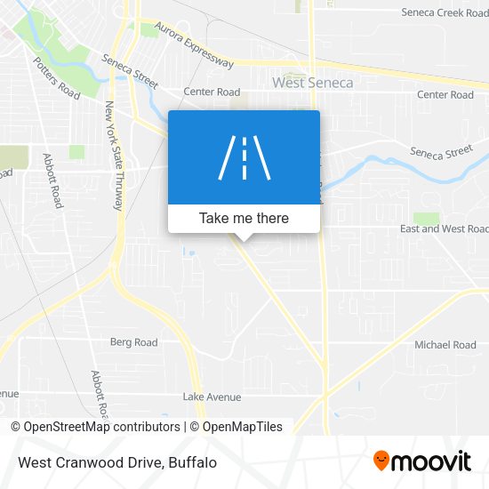Mapa de West Cranwood Drive