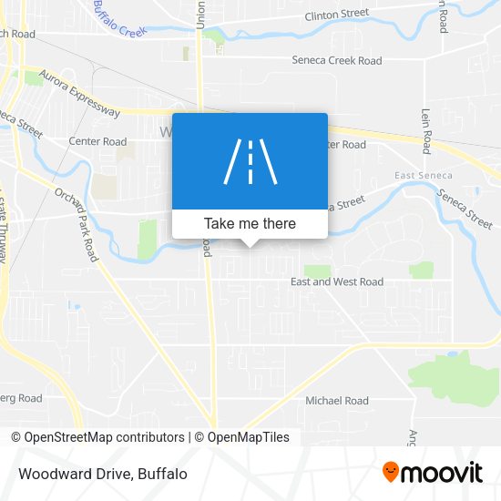 Mapa de Woodward Drive