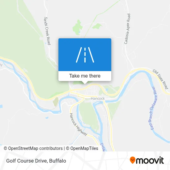 Golf Course Drive map