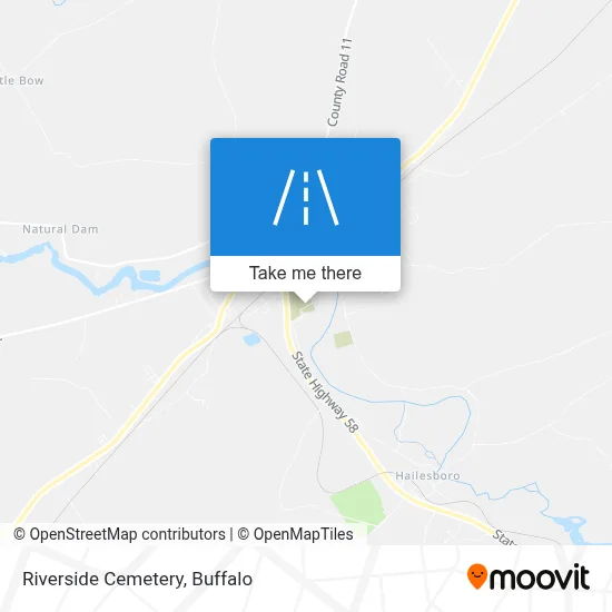 Riverside Cemetery map