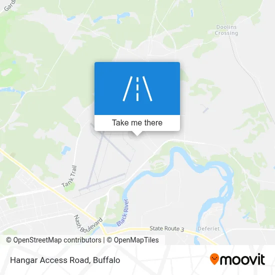 Hangar Access Road map