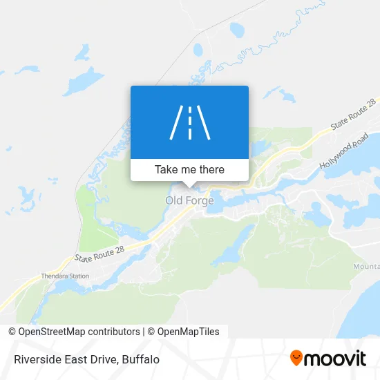 Riverside East Drive map
