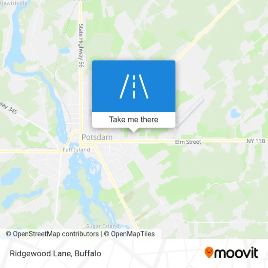Ridgewood Lane map
