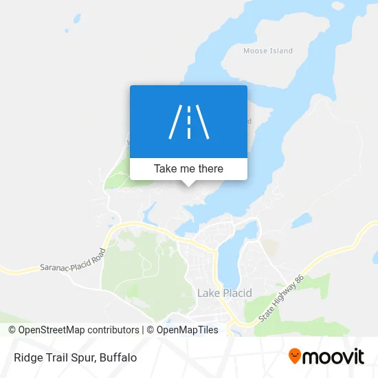 Ridge Trail Spur map