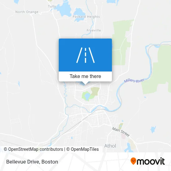 Bellevue Drive map