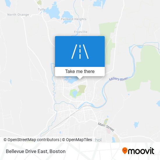 Bellevue Drive East map