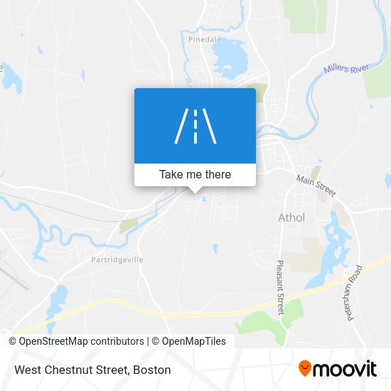 Mapa de West Chestnut Street