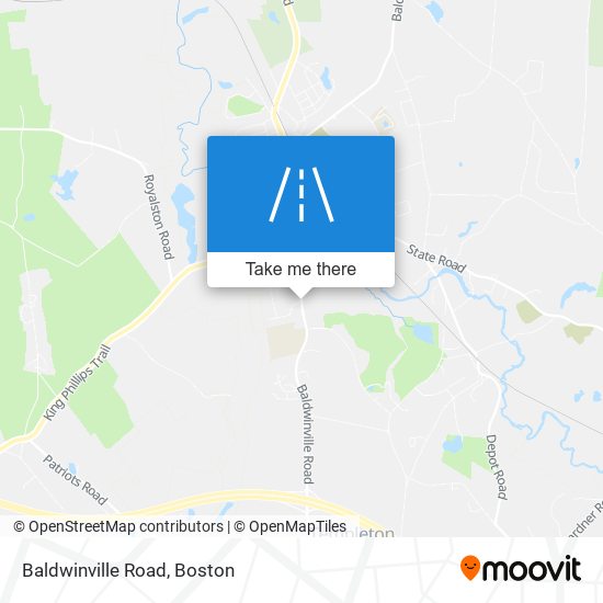 Baldwinville Road map