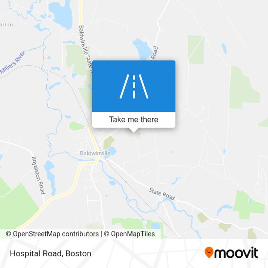 Mapa de Hospital Road