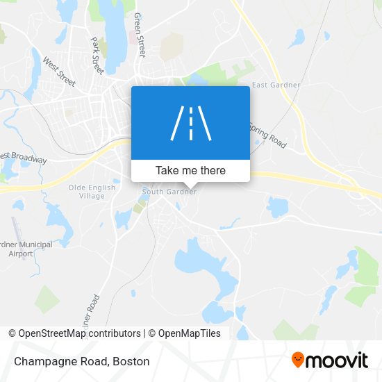 Mapa de Champagne Road
