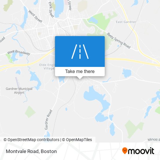 Montvale Road map