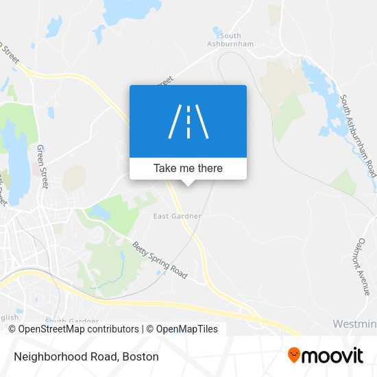 Mapa de Neighborhood Road