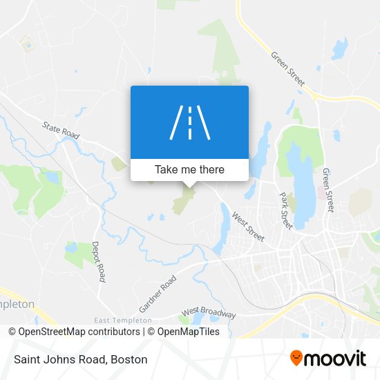 Saint Johns Road map