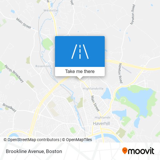 Brookline Avenue map