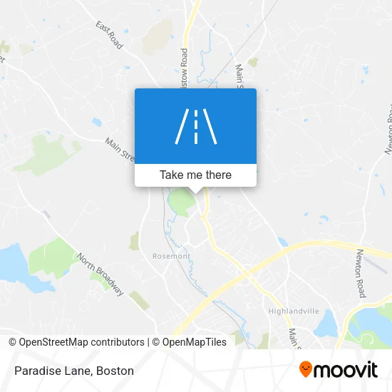 Paradise Lane map
