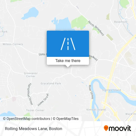 Rolling Meadows Lane map