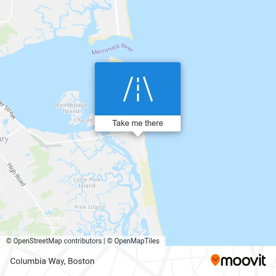 Columbia Way map